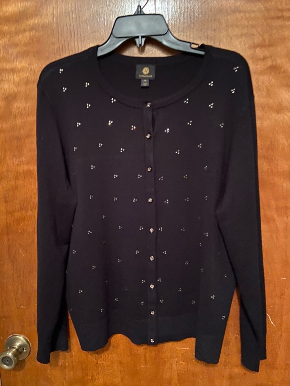 Plus Size JM Collection Embellished Cardigan Sweater